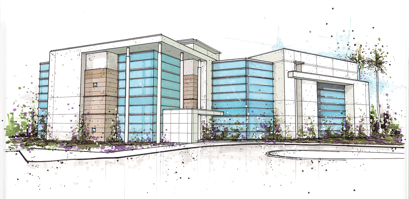 The Heart Group Fresno Cardiology Campus Exterior Perspective